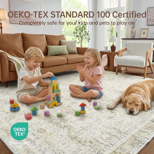 8x10 Area Rugs (Beige / 8' x 10' (Rectangular))