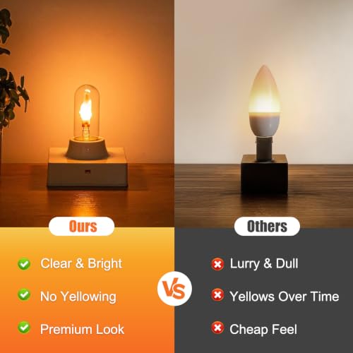 Flame Light Bulb E12 LED Realistic Flickering Fire Candelabra Decor