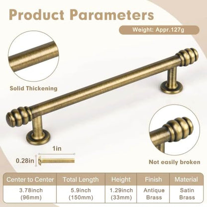 Solid Brass Kitchen Cabinet Knobs
