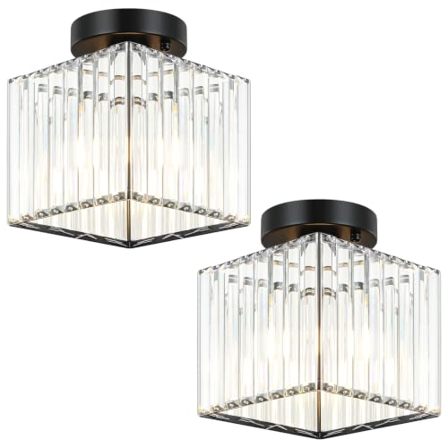 2 Pack Crystal Ceiling Light Fixtures