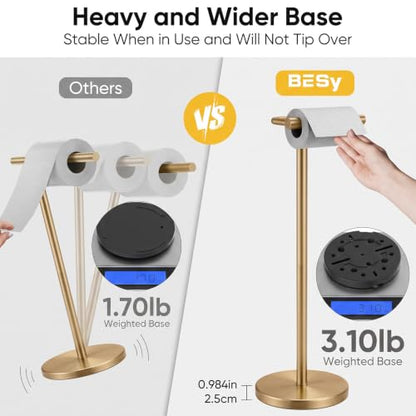Freestanding Toilet Paper Holder Stand Free Standing