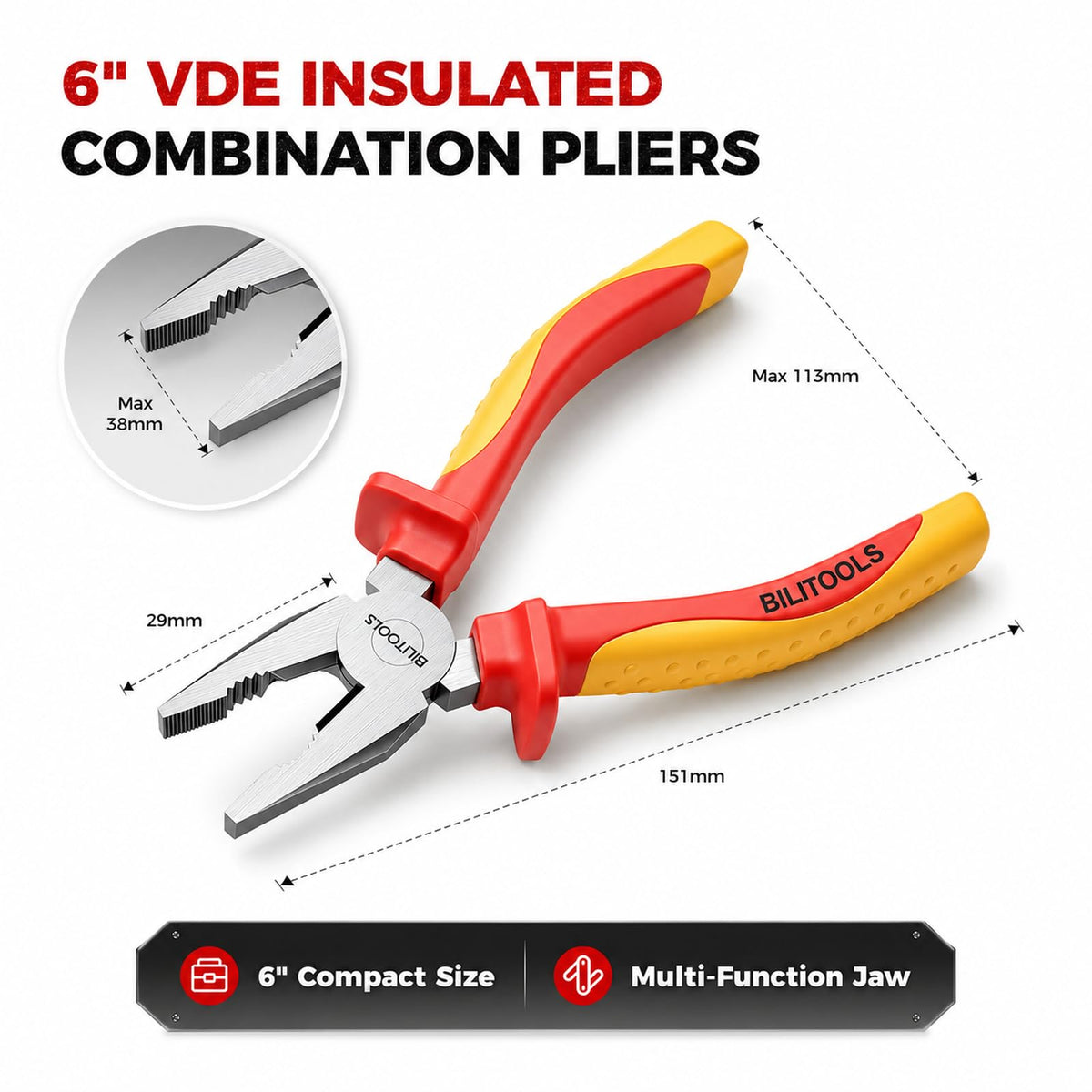 1000V Insulated Lineman Pliers (Insulated Pliers / Insulated Lineman Pliers)