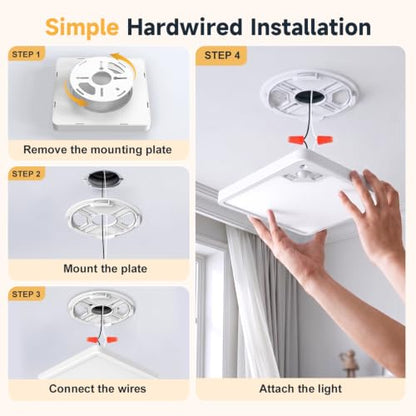 18W 1800LM Flush Mount LED Ceiling Light