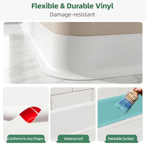 Flexible Vinyl Baseboard Molding Trim with Toe