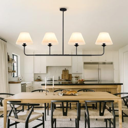 Black Chandelier Dining Room