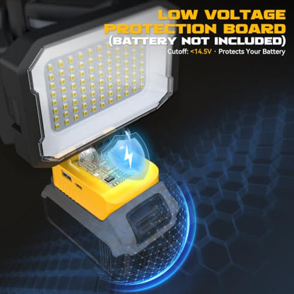 LED Work Light Compatible with DeWalt 20V Battery