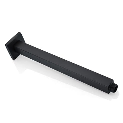 Square 12 Inch Ceiling Mounted Shower Arm With Flange