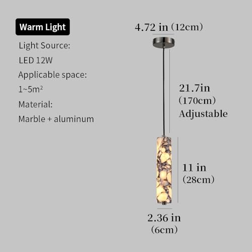 11 Inch Natural Alabaster Pendant Lights