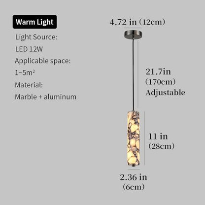 11 Inch Natural Alabaster Pendant Lights