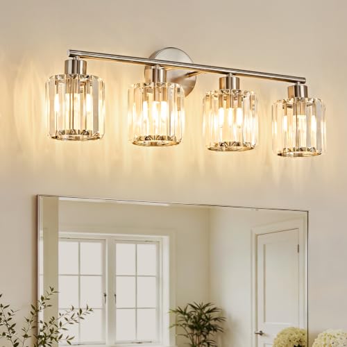 Modern Crystal Bathroom Light Fixtures