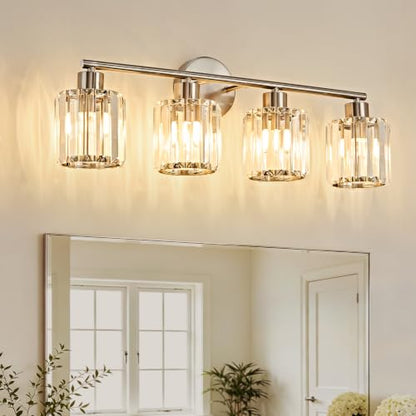 Modern Crystal Bathroom Light Fixtures