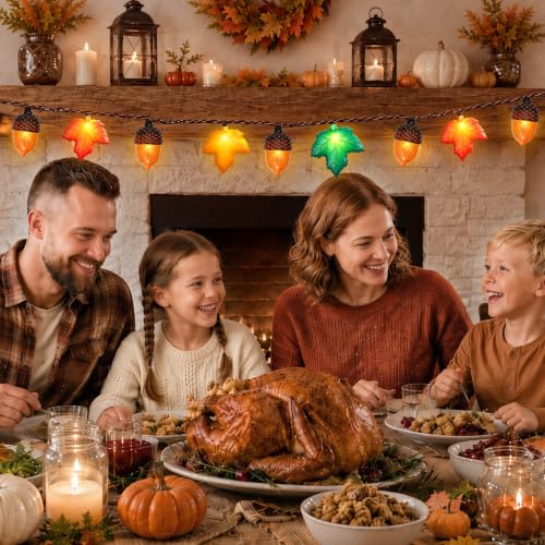 Fall String Lights LED Battery Operated Lights