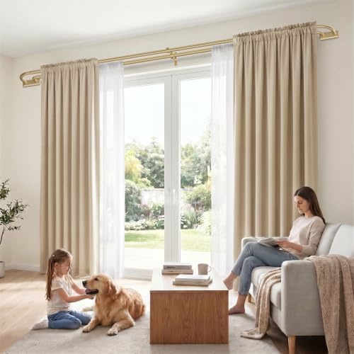 Double Curtain Rod 34 (Gold / 34"-112")