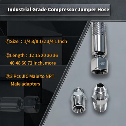 Industrial Grade Compressor Jumper Hose