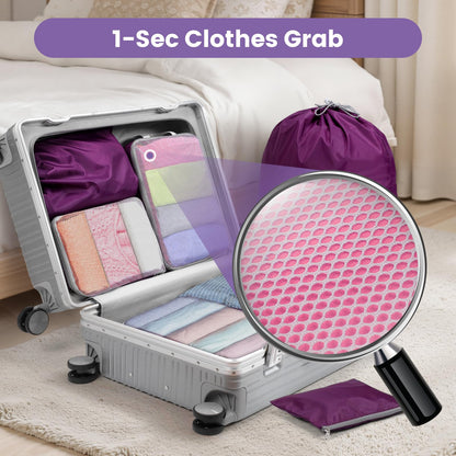 Mesh Packing Cubes for Travel (11 Purple (No Compression) / 7-Piece Set)
