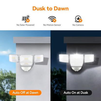 85W 10000LM Dusk to Dawn Flood Lights Outdoor