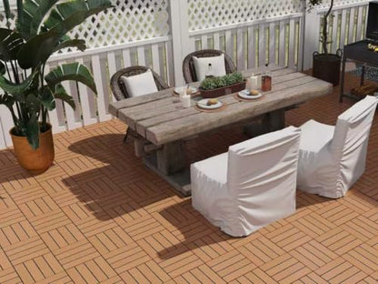 12" x 12" Interlocking WPC Decking Tiles