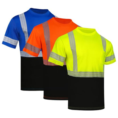 High Visibility Safety Reflective T Shirts for Men