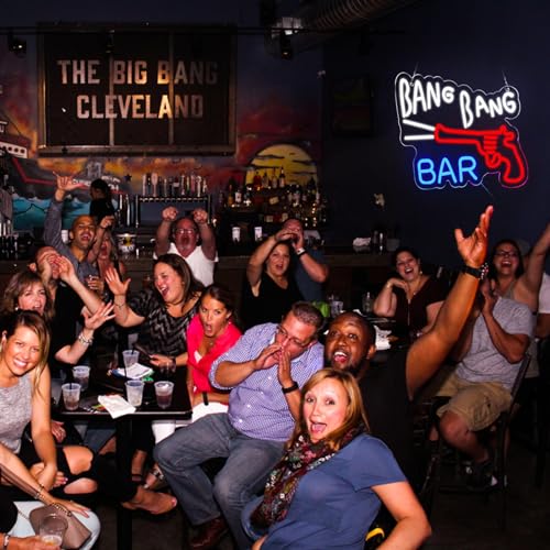 BANG BANG BAR Neon Signs for Wall Decor The Roadhouse Neon Lights for Bedroom Led Business Signs Suitable for Man Cave Bar Pub Restaurant Christmas Gift Art 5V Power Adapter 12.2 * 15.4 Inch (BANG BANG BAR)