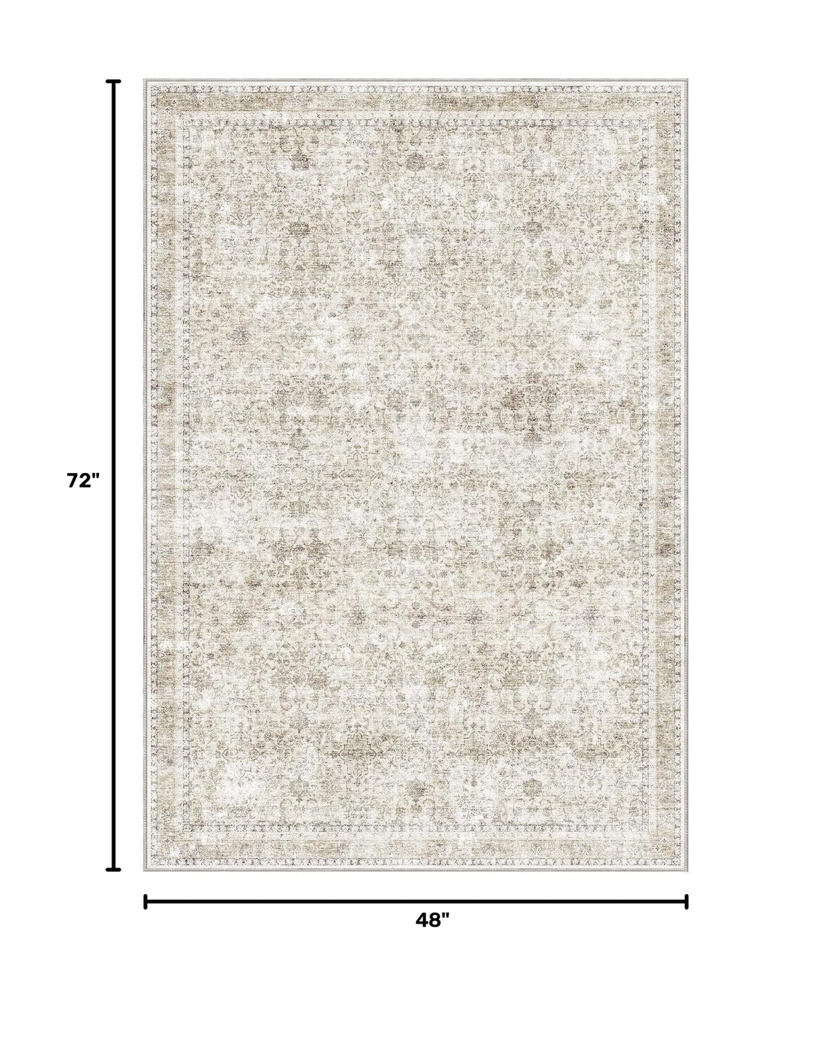 4x6 Area Rugs (Beige / 4' x 6' (Rectangular))