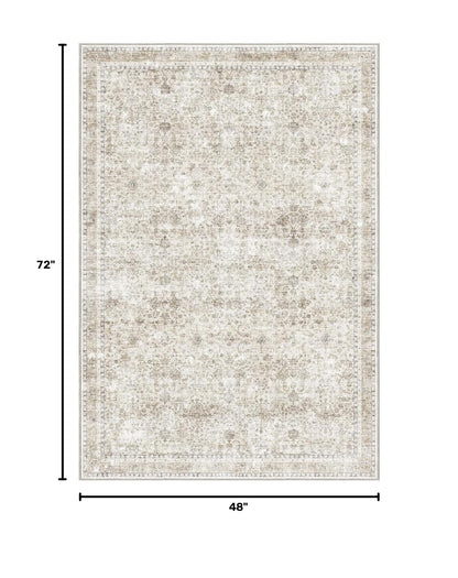 4x6 Area Rugs (Beige / 4' x 6' (Rectangular))
