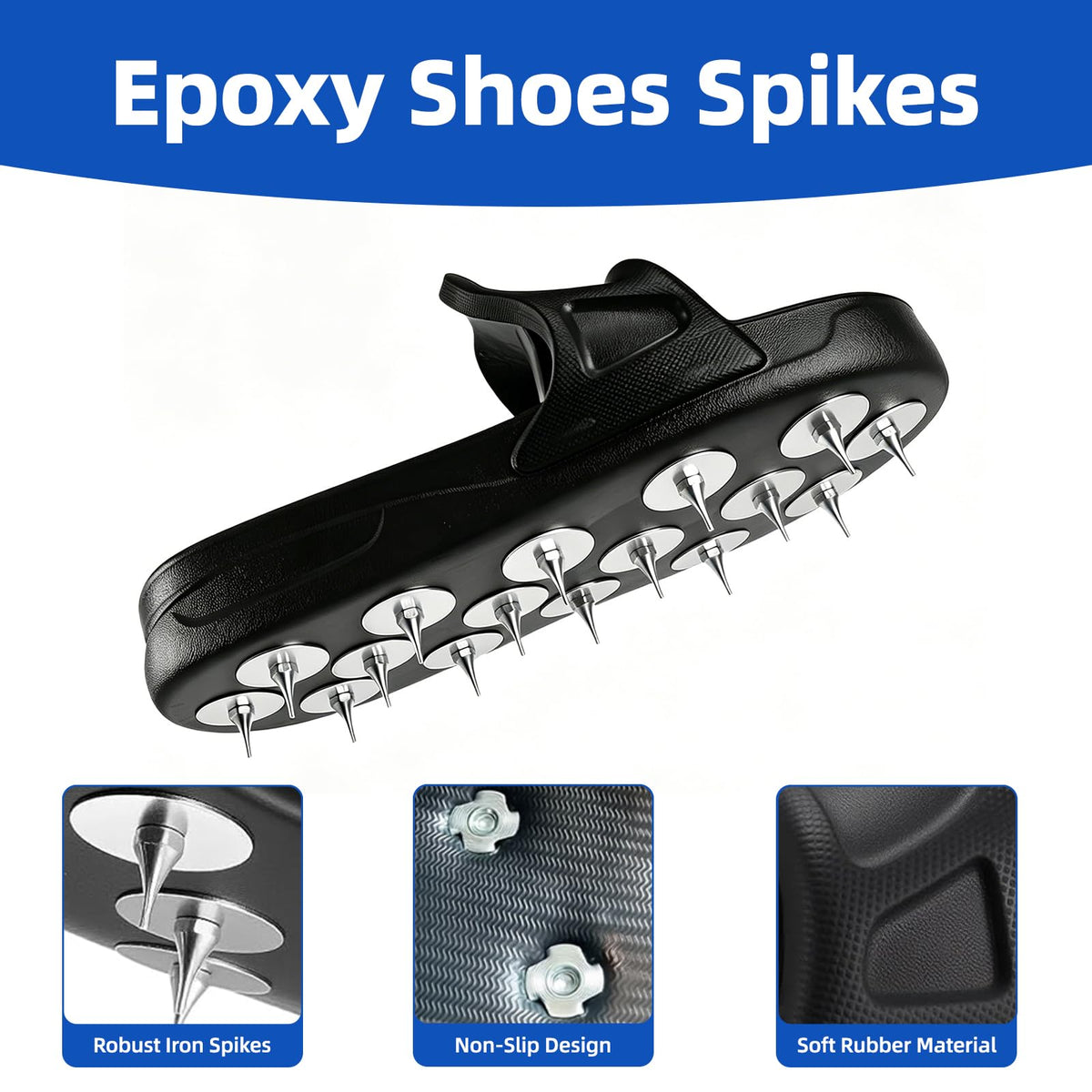 Epoxy Shoes Spike Shoes for Epoxy Flooring Coating (Large)