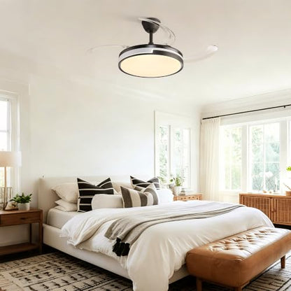 42 inch Retractable Ceiling Fan with Light