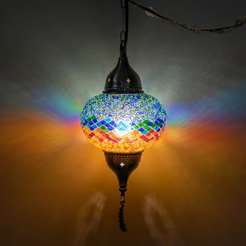 Turkish Moroccan Mosaic Pendant Light