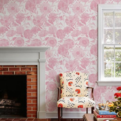 Wallpaper Peel and Stick Boho Floral Contact Paper Removable Self Adhesive Waterproof Wall Paper for Cabinets Bedroom Decorative