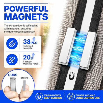 Magnetic Screen Door Mesh