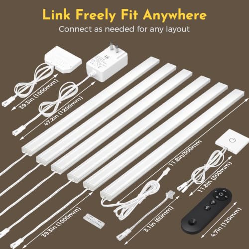 Under Cabinet LED Lighting Bars Plug