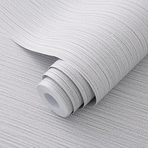 Herringbone Faux Grasscloth Self