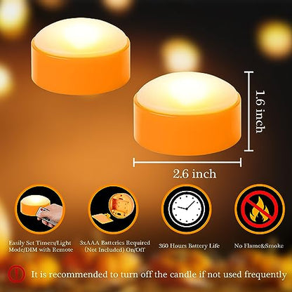 Pumpkin LED Lights with Remote and Timer