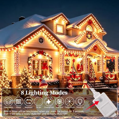Christmas Candy Cane Lights Outdoor