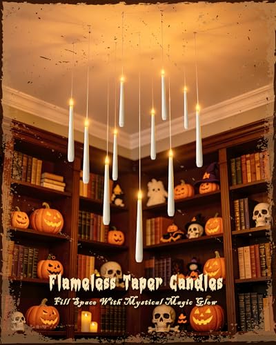 Floating Candles with Wand for Halloween