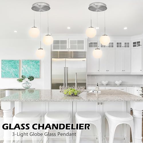 6" Modern Globe Pendant Light Mid