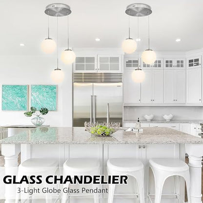 6" Modern Globe Pendant Light Mid