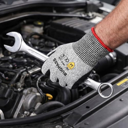 12 pairs ANSI A4 curt resistant gloves