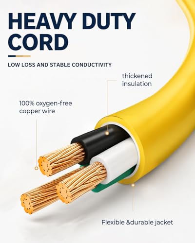 12 3 Outdoor Extension Cord with 3 Outlets