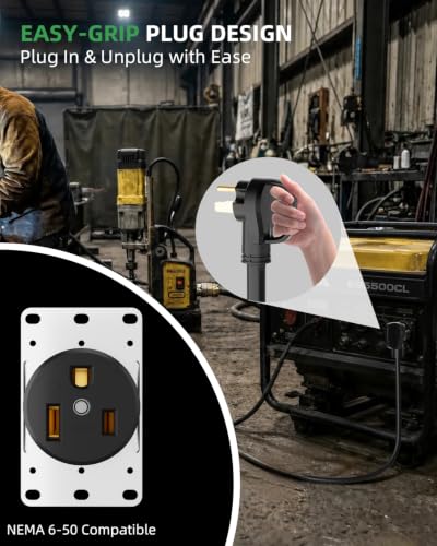 6 AWG 250V SOOW Welder Extension Cord