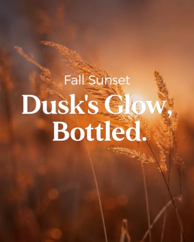 Fall Sunset Amber Scented Candles Early Autumn Decor Home Fragrance (Large Jar / Amber Santal)
