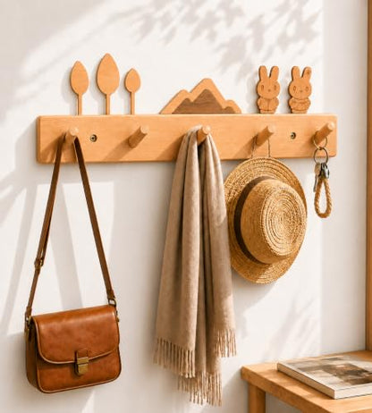 Decorative Wooden Wall Hooks