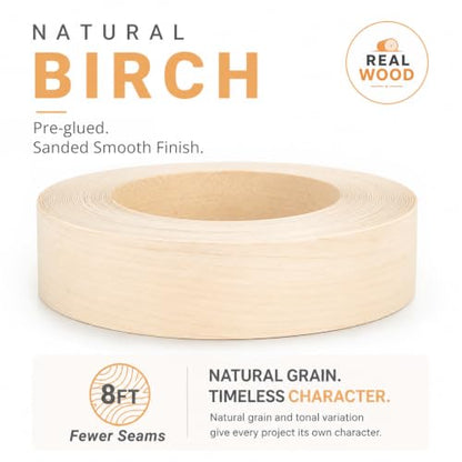 Birch Edge Banding 3 Inch x 25 FT Roll (Birch / 3 in x 25 ft)