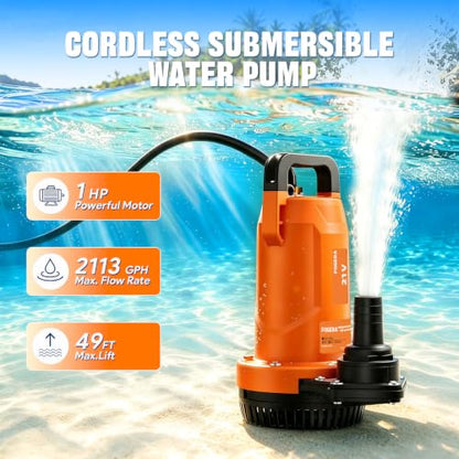 Cordless Water Pump for DEWALT 20V MAX Battery