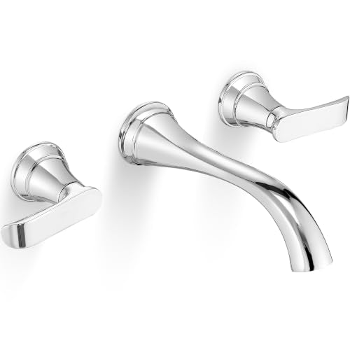 Chrome Wall Mount Tub Faucet (Chrome - Classic)