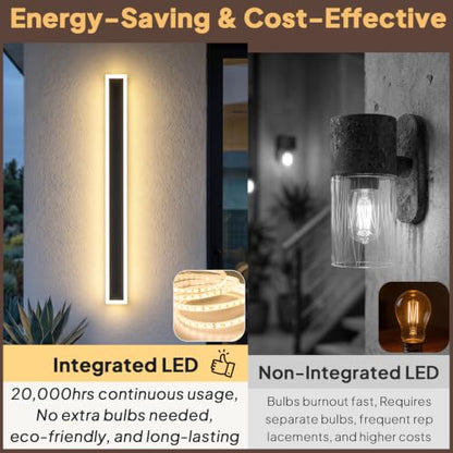 2 Pack Led Outdoor Wall Light