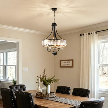 Modern Black Crystal Chandelier 5