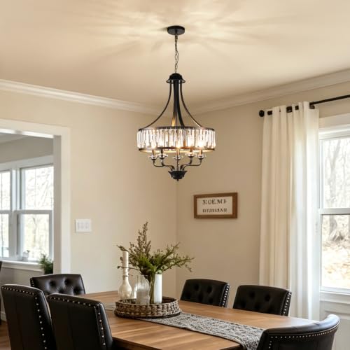 Modern Black Crystal Chandelier 5
