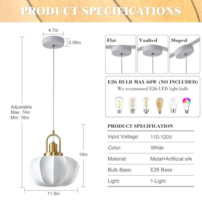 Fabric Pendant Light