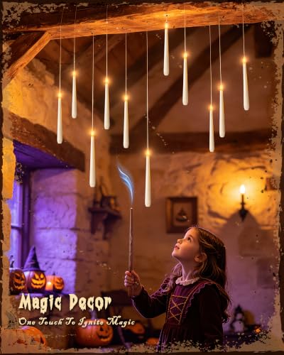 Floating Candles with Wand for Halloween